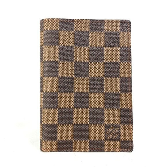 LOUIS VUITTON Damier Couvertle Cover passport case Damier Canvas Brown - Picture 1 of 10